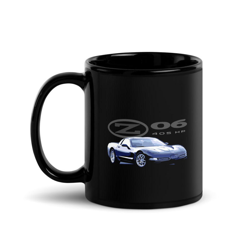 C5 Corvette Z06 5th Gen Vette Drivers Owners Custom Black Glossy Mug