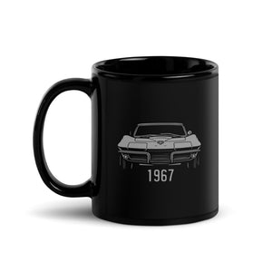 1967 Corvette mug for Chevy Classic car Owners C2 Vette Line Art