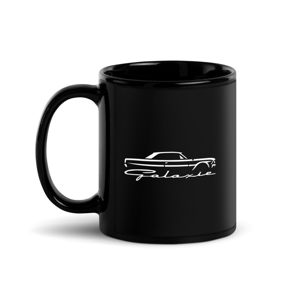 1964 Galaxie Silhouette Emblem American Classic Car Owners Black Glossy Mug