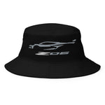 2024 2025 Corvette Z06 C8 Silver Silhouette 8th Gen Vette Owners Custom Embroidered Bucket Hat