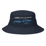 2024 Corvette Z06 C8 Silhouette Rapid Blue Vette Drivers Bucket Hat