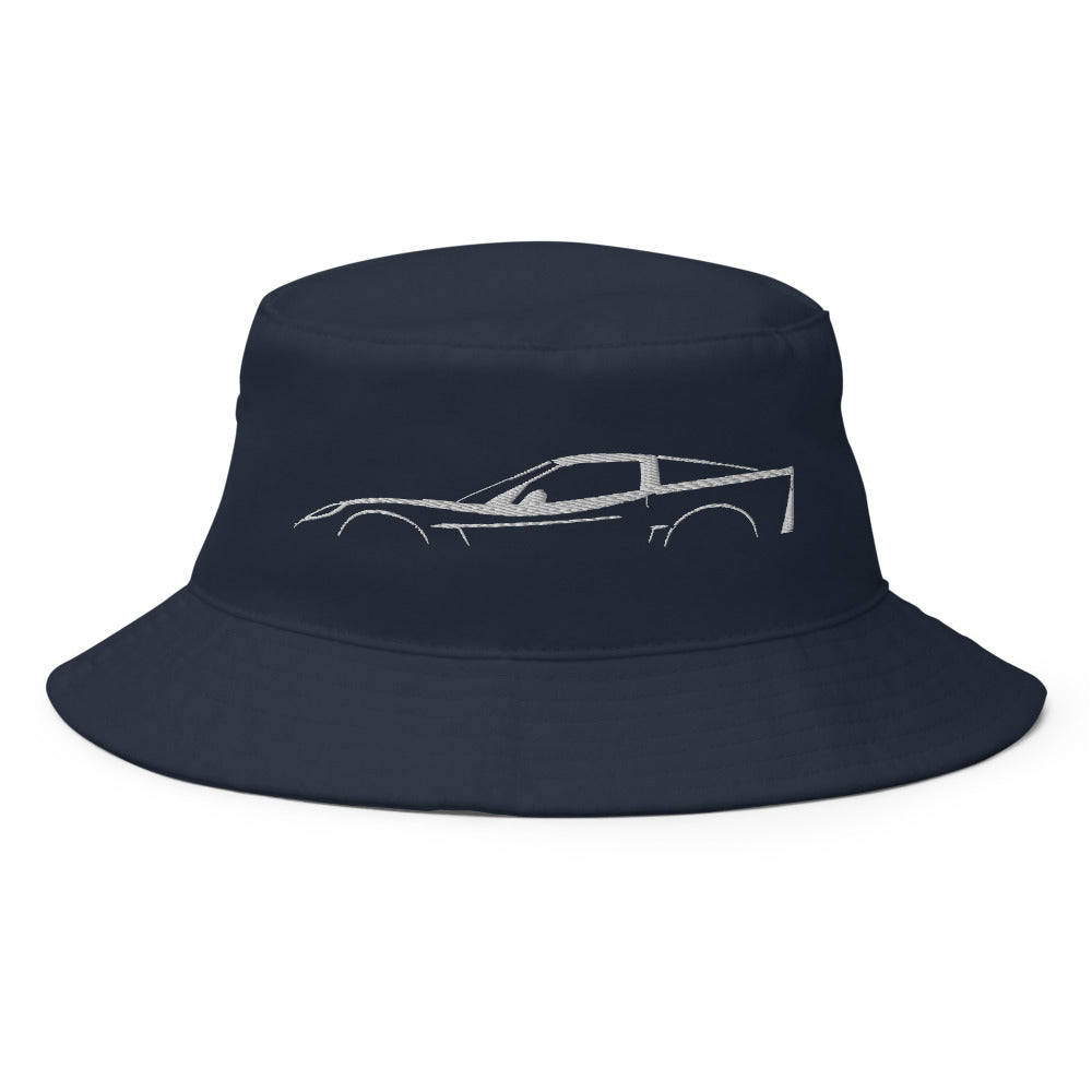Corvette C6 Outline 6th Gen Vette Owner Bucket Hat