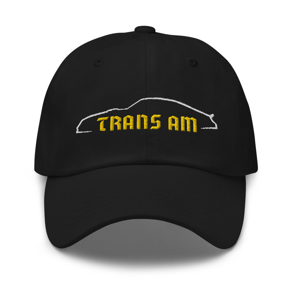 1977 Trans AM Firebird Outline Muscle Car Owner Dad hat Embroidered Adjustable buckle strap