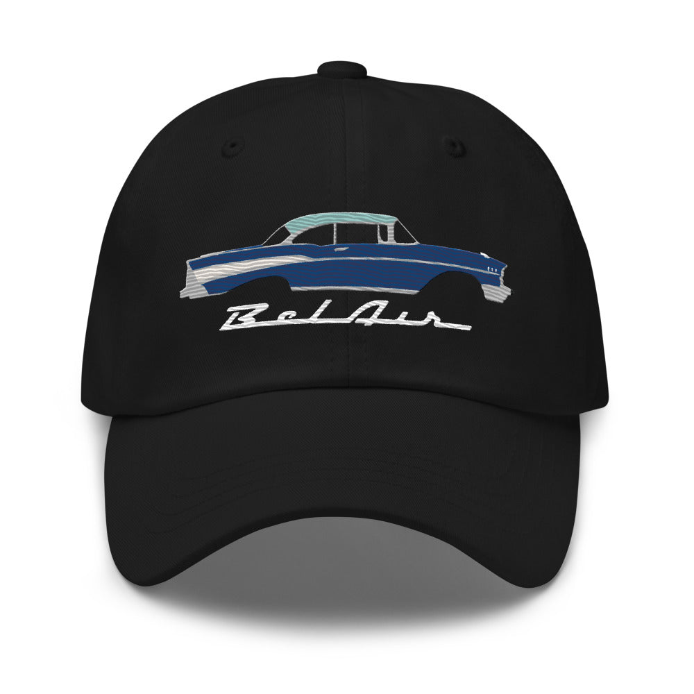 1957 Bel Air Harbor Larkspur Blue Hardtop Antique 57 Chevy Classic Car Dad hat