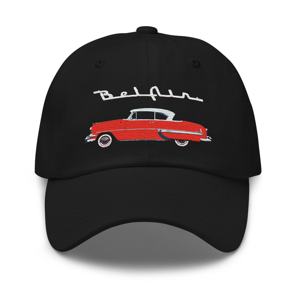 1954 Chevy Bel Air Red Antique Classic Car Collector Cars Dad hat