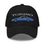 1972 Gran Torino Blue Muscle Car Owner Dad hat