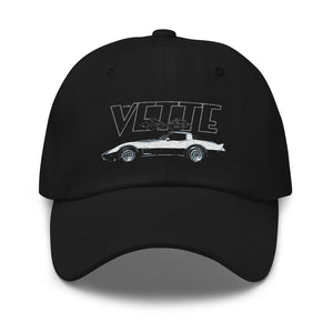 1978 Corvette Silver 25th Anniversary edition classic car Dad hat