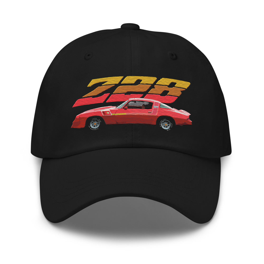 1980 Red Chevy Camaro Z28 Classic Muscle Car Owner Custom Dad hat