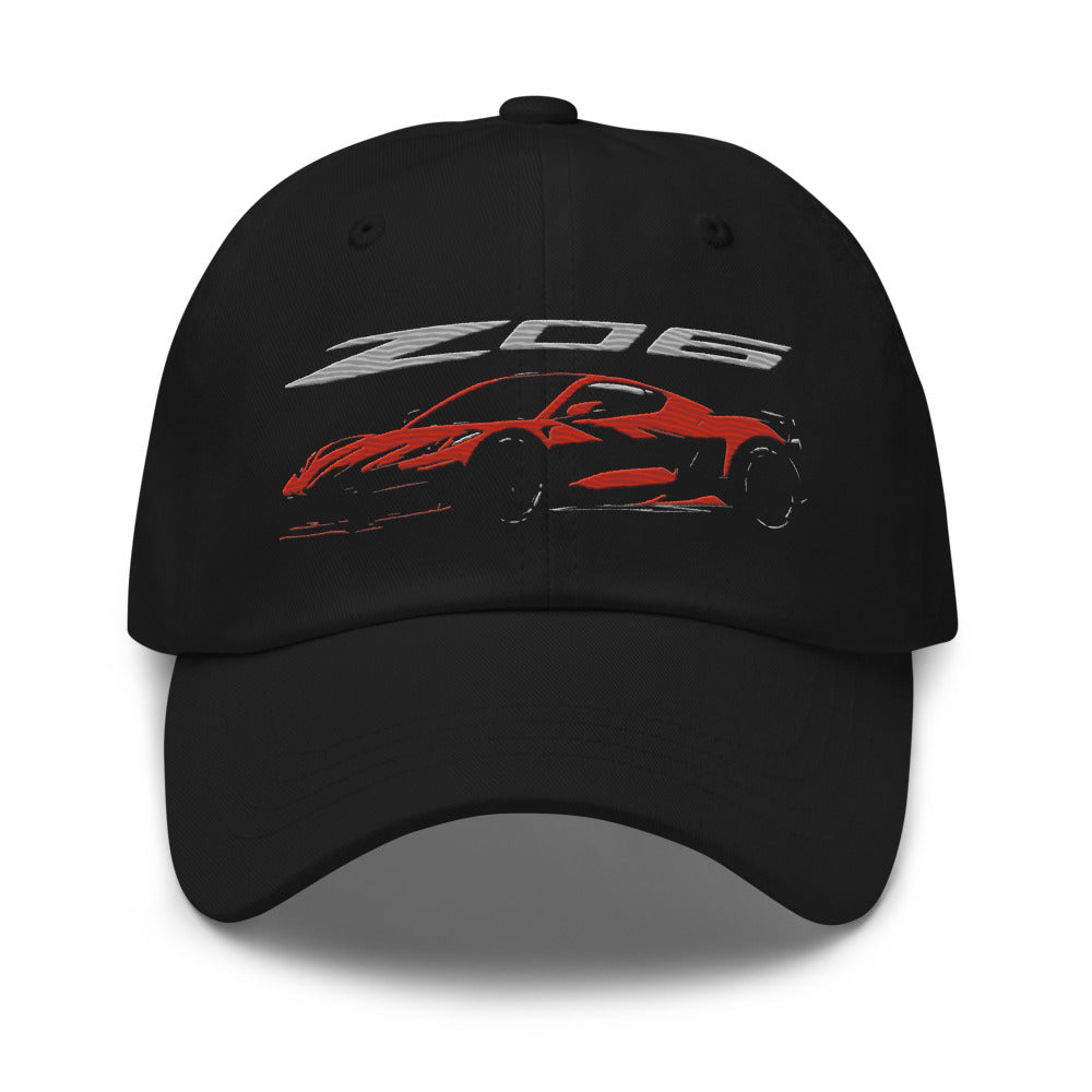 2023 2024 Corvette Z06 C8 Torch Red Vette Drivers Dad hat