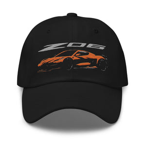 2023 2024 Corvette Z06 C8 Amplify Orange Vette Drivers Dad hat