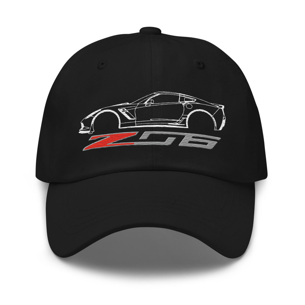 C7 Corvette Z06 Dad hat for 7th Gen Vette Drivers Owners Custom Car Show Baseball Cap