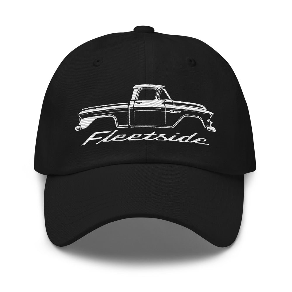 1958 Chevy Apache Fleetside Dad hat for Antique Pickup Truck Owners Cap