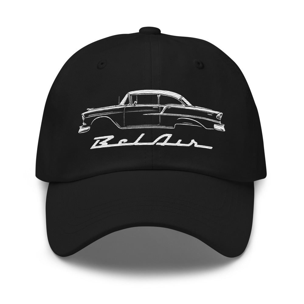 1955 Chevy Bel Air Dad hat for Classic Car Owners Antique Automotive Art Cap