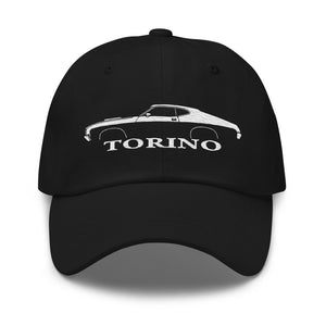 Silhouette 1972 Gran Torino Dad hat for Muscle car Owners Enthusiasts Automotive Cap