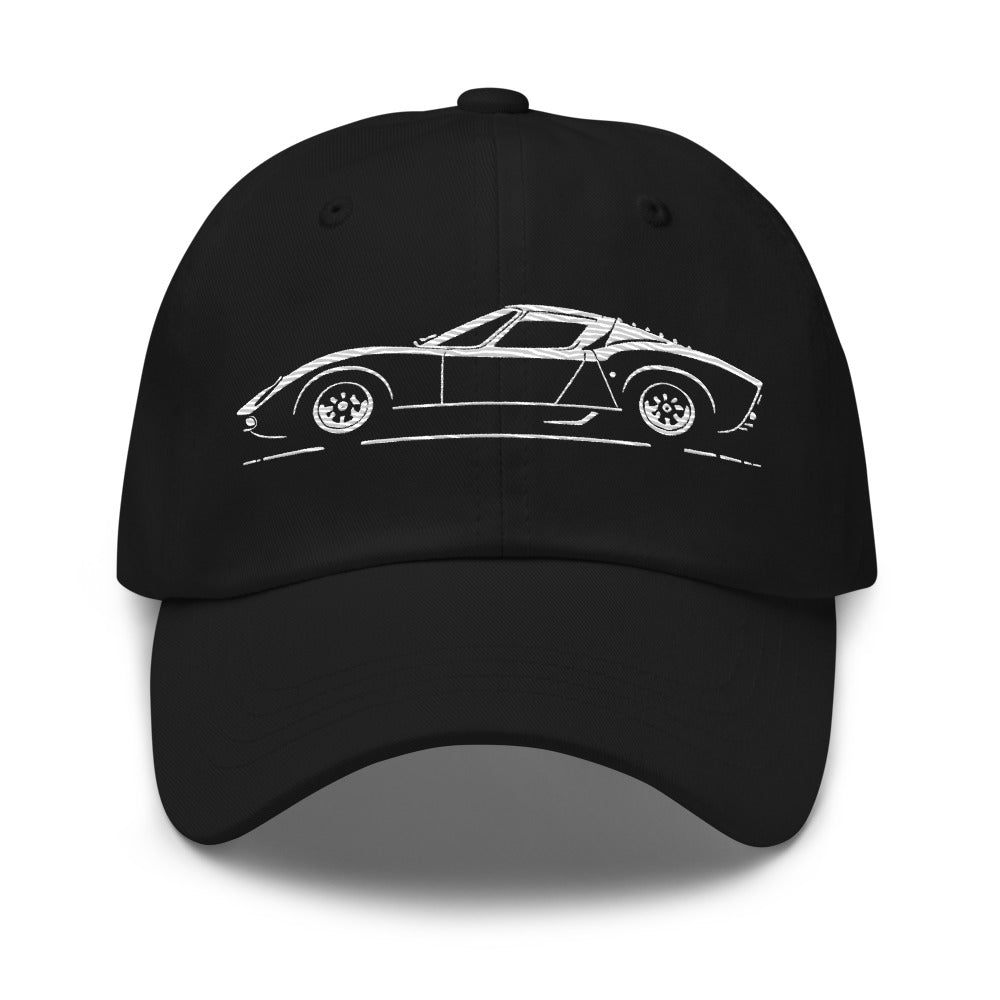 1966 Miura Dad hat for Italian Classic Sportscar Owners Drivers Automotive Cap