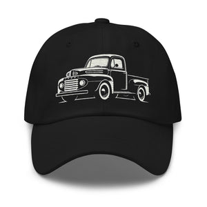 1949 F Series Dad hat for Antique American Truck Owners Cap