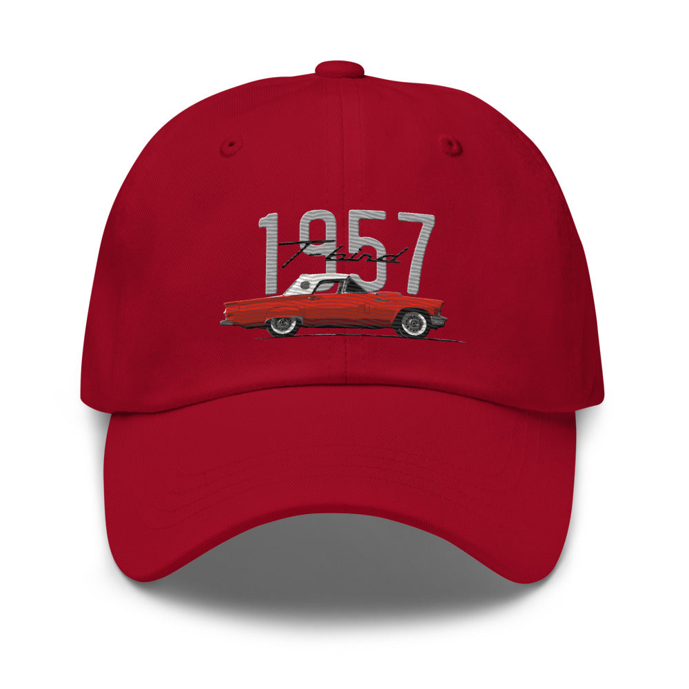 1957 Thunderbird Red T-bird Antique Car Owner Dad hat