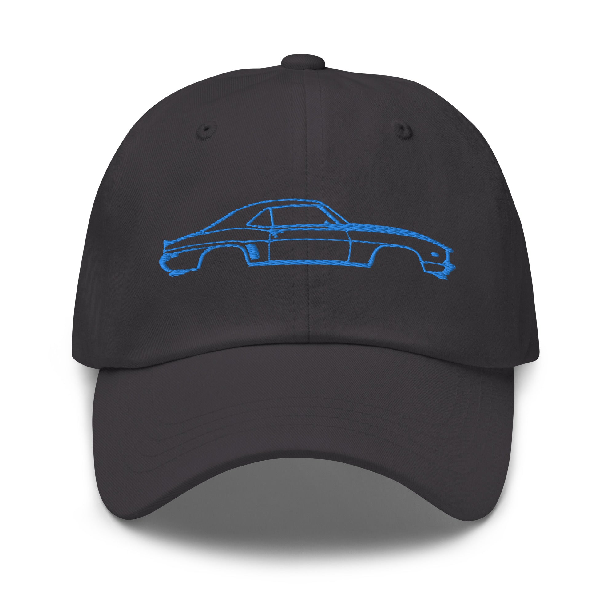 First Generation Chevy Camaro Blue Lines Custom Classic Car Club Muscle Cars Dad hat