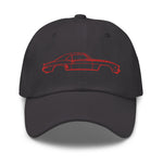 First Generation Chevy Camaro Red Lines Custom Classic Car Club Muscle Cars Dad hat