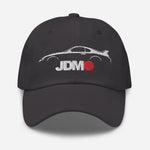 Japanese Car Culture 90s JDM Supra Dad hat custom embroidered outline silhouette
