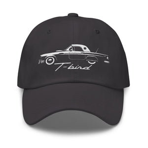 1957 Thunderbird Dad hat for Classic car Enthusiasts T-bird Silhouette Cap