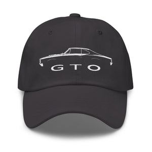 1966 GTO Dad hat for American Classic Car Enthusiats Gear Heads Automotive Cap