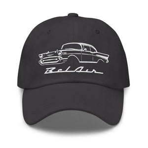 1957 Bel Air Dad hat for Antique Chevy Owners Classic Car Enthusiasts 57 Belair Cap