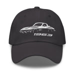 C2 1963 Corvette Dad hat for Classic Vette Owners Automotive Enthusiasts Gear Heads Cap