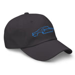 First Generation Chevy Camaro Blue Lines Custom Classic Car Club Muscle Cars Dad hat