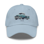 1956 Chevy 3100 dad hat for Antique Pickup Truck Owners Enthusiasts Automotive caps