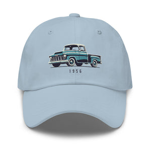 1956 Chevy 3100 dad hat for Antique Pickup Truck Owners Enthusiasts Automotive caps