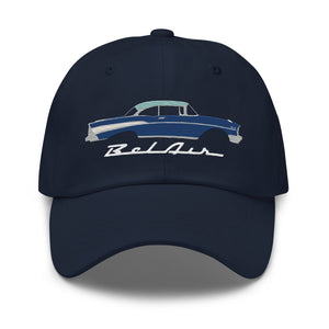 1957 Bel Air Harbor Larkspur Blue Hardtop Antique 57 Chevy Classic Car Dad hat