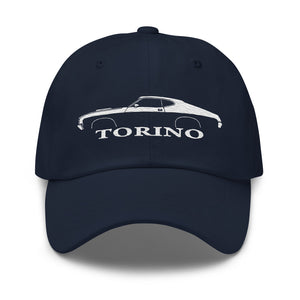 Silhouette 1972 Gran Torino Dad hat for Muscle car Owners Enthusiasts Automotive Cap