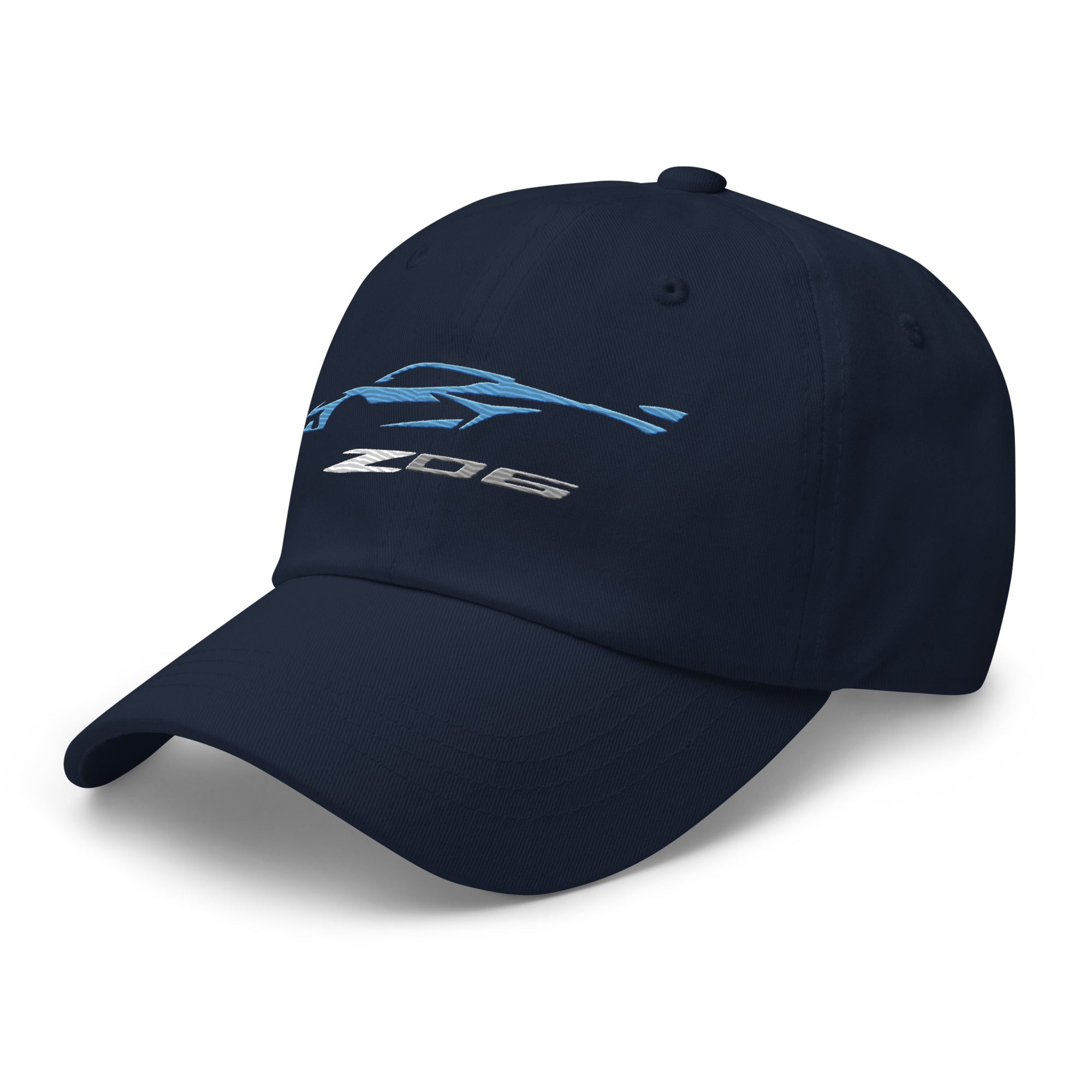 2023 Corvette Z06 C8 Vette Rapid Blue Silhouette Dad hat