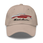 1956 Chevy Bel Air Red Antique Car Collector Cars 56 Belair Embroidered Dad hat