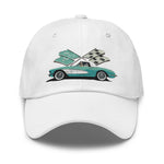 Corvette C1 Aqua Antique Classic Car owner gift Dad hat