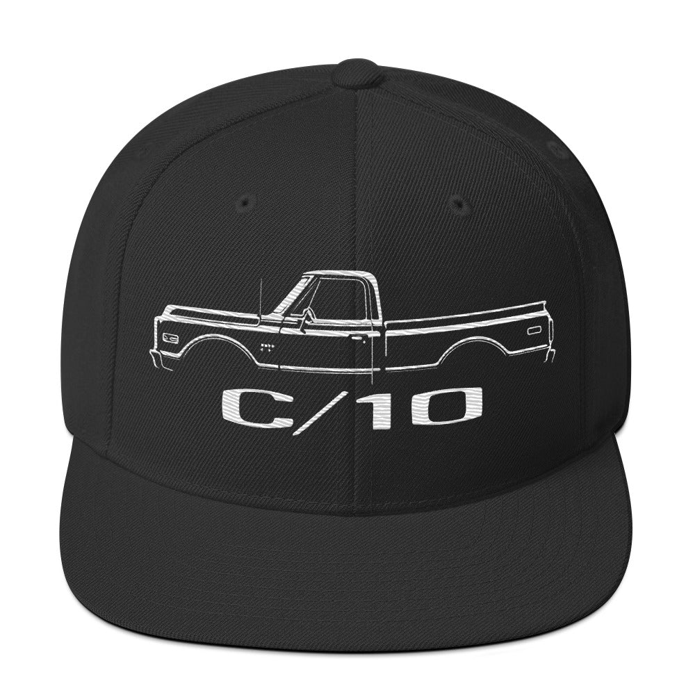 1970 Chevy C10 hat for Classic Pickup Truck Enthusiasts Custom 10 snapback Cap