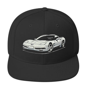 Silhouette of a C5 Corvette cap for 5th Gen Vette Owners snapback hat