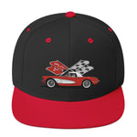 Red Corvette C1 Antique Classic Car owner gift Snapback Hat adjustable snap back