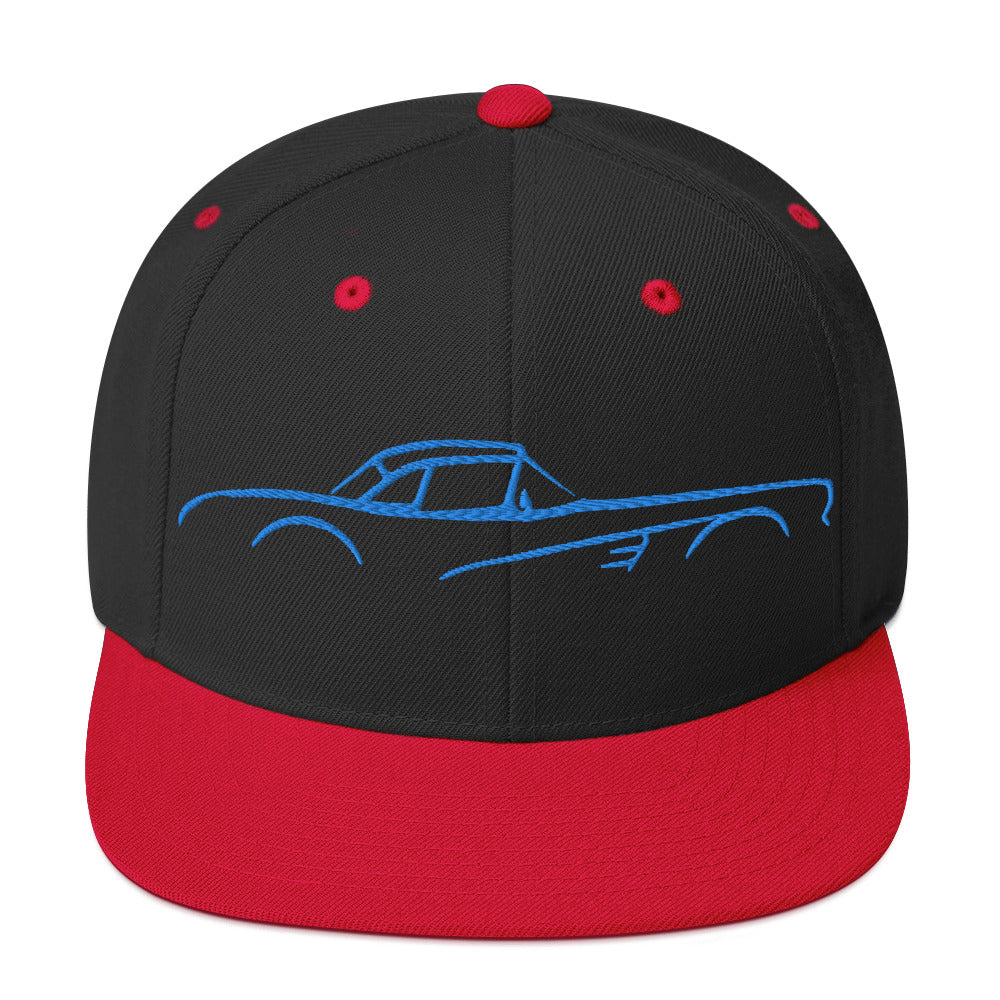 C1 Corvette 1953 - 1962 American Classic Car Blue Silhouette Embroidered cap for Vette Owners Snapback Hat