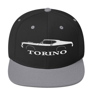 1972 Gran Torino hat for Muscle car Owners Enthusiasts Automotive Snapback Cap