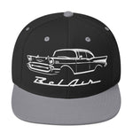 1957 Bel Air hat for Antique Chevy Owners Classic Car Enthusiasts 57 Belair snapback Cap