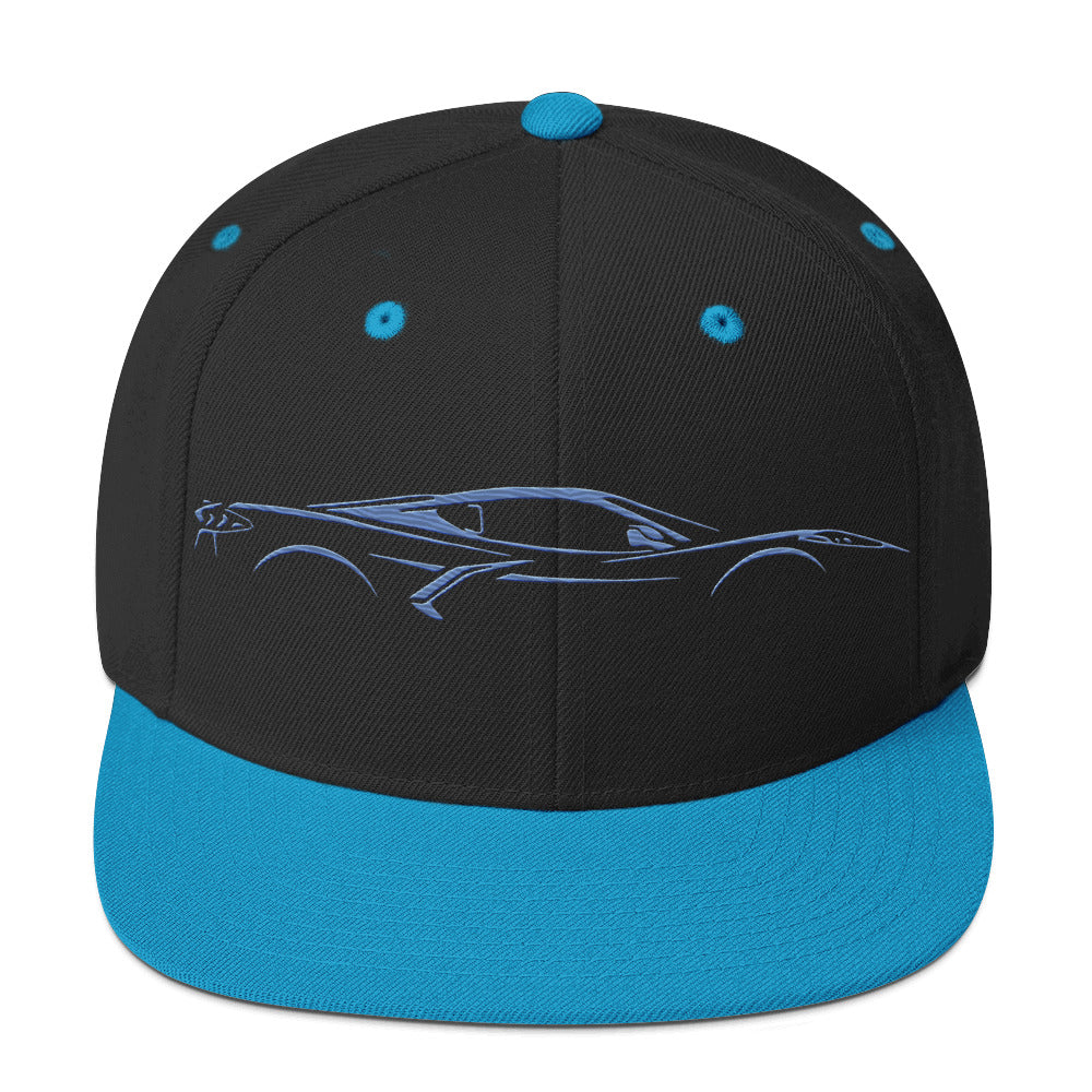 2024 2025 Rapid Blue Corvette C8 Line Art for 8th Gen Vette Owners Drivers Embroidered Adjustable Cap Snapback Hat Snap Back