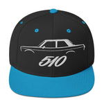 Datsun 510 Japanese Classic Car JDM Fans snapback hat for car shows