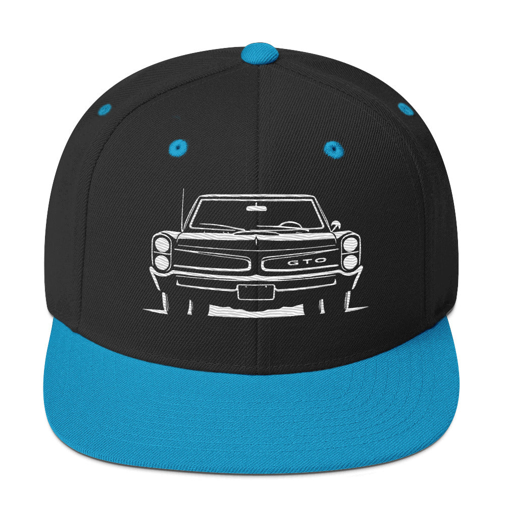 Front View 1964 GTO Cap for Classic Car Enthusiasts Gearheads Snapback Hat