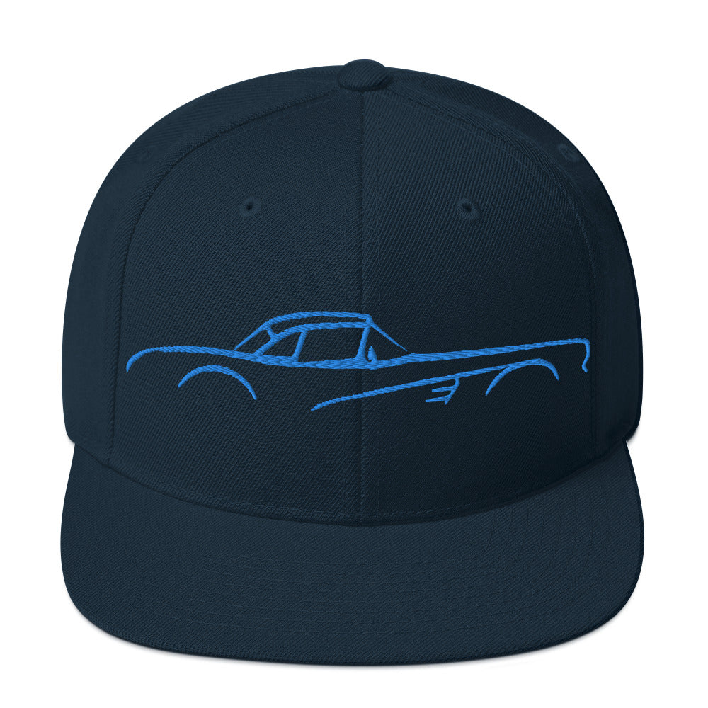 C1 Corvette 1953 - 1962 American Classic Car Blue Silhouette Embroidered cap for Vette Owners Snapback Hat