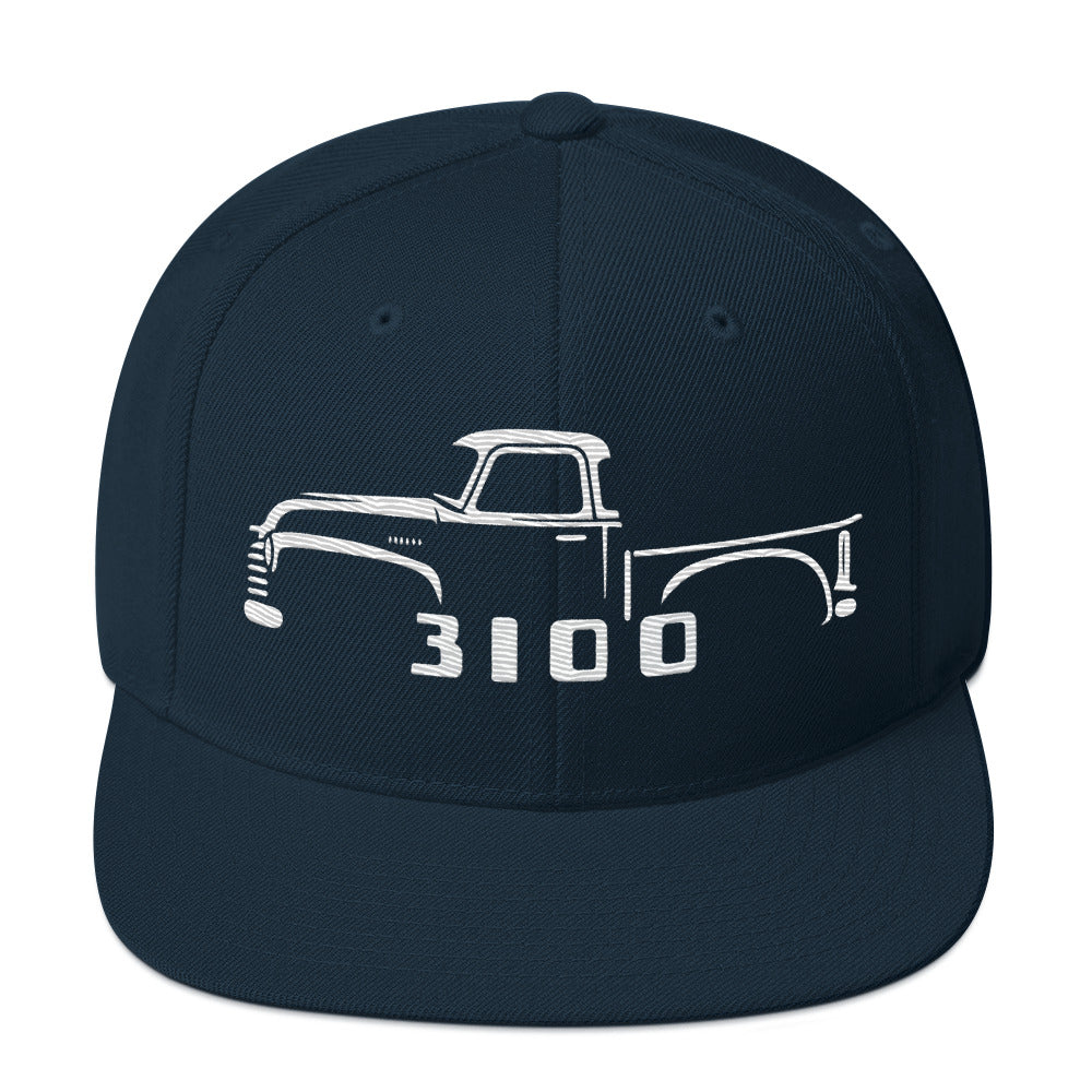 1953 Chevy 3100 hat for Antique Pickup Truck Owners Automotive snapback Cap