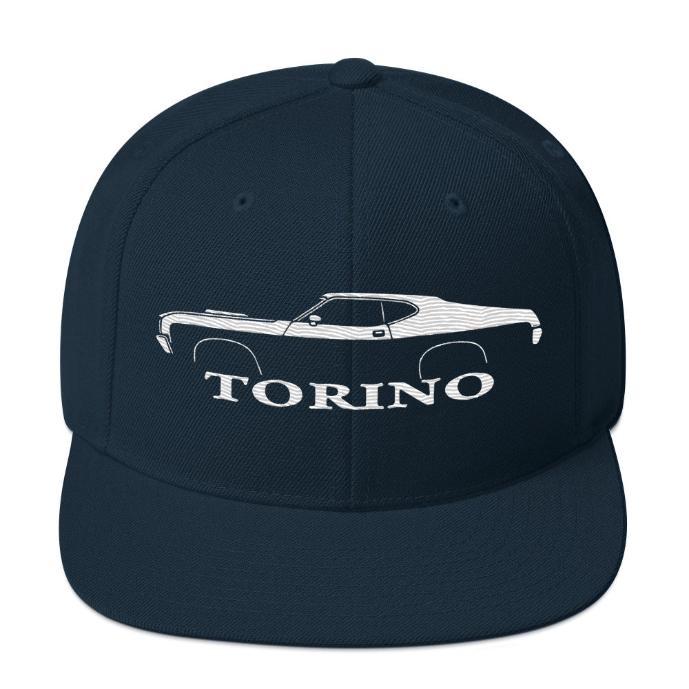 1972 Gran Torino hat for Muscle car Owners Enthusiasts Automotive Snapback Cap