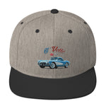 1961 Corvette C1 Jewel Blue 61 Vette Owner Classic Car embroidered Snapback Hat adjustable snap back