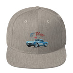 1961 Corvette C1 Jewel Blue 61 Vette Owner Classic Car embroidered Snapback Hat adjustable snap back